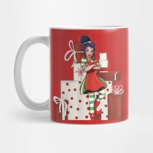 Moody Christmas Elf Mug